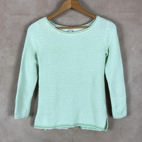 J.CREW Wool Blend Green Sweater PXS - Picture 4 of 8